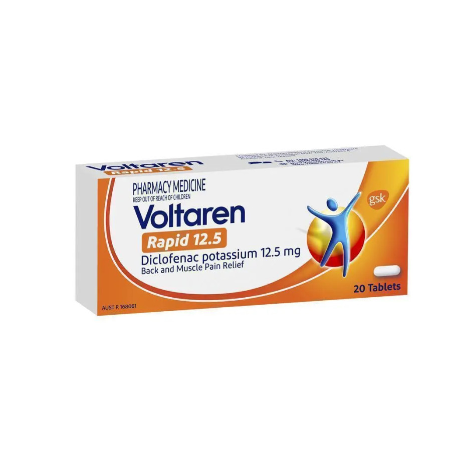 Voltaren Rapid 12.5mg Pain Relief Tablet isi 10 dan 20 Voltaren Australia