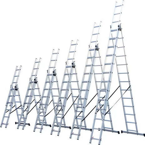 Tangga Lipat Aluminium Kombinasi 10 Step 6.75 Meter / ladder aluminium WWM Ladders