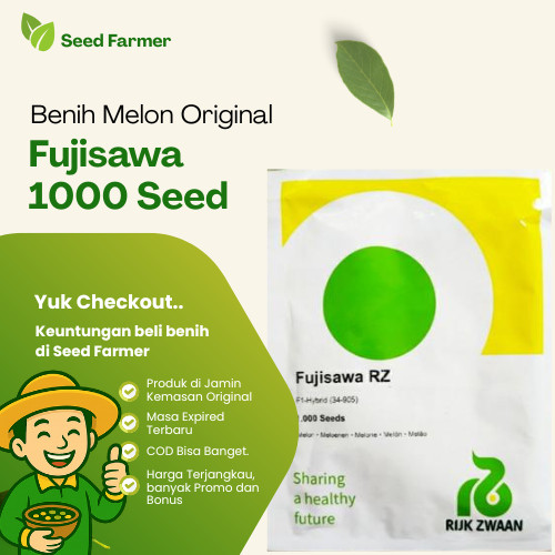 Benih Bibit Melon RZ 34-905 Fujisawa - 1000 SEED kemasan ORIGINAL PABRIK