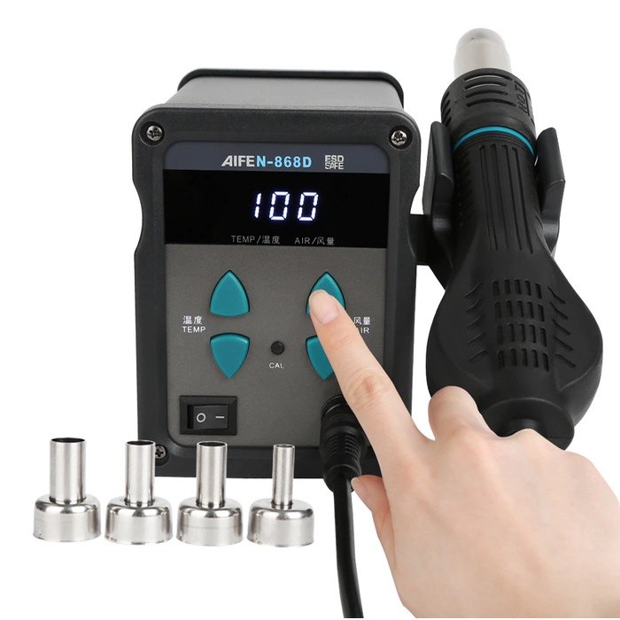NEPTO SOLDER UAP BLOWER REWORK STATION 868D Untuk SERVIS HP LAPTOP
