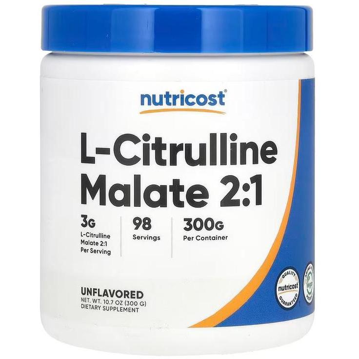 Nutricost L Citrulline Malate 2:1 Unflavored 300 g USA