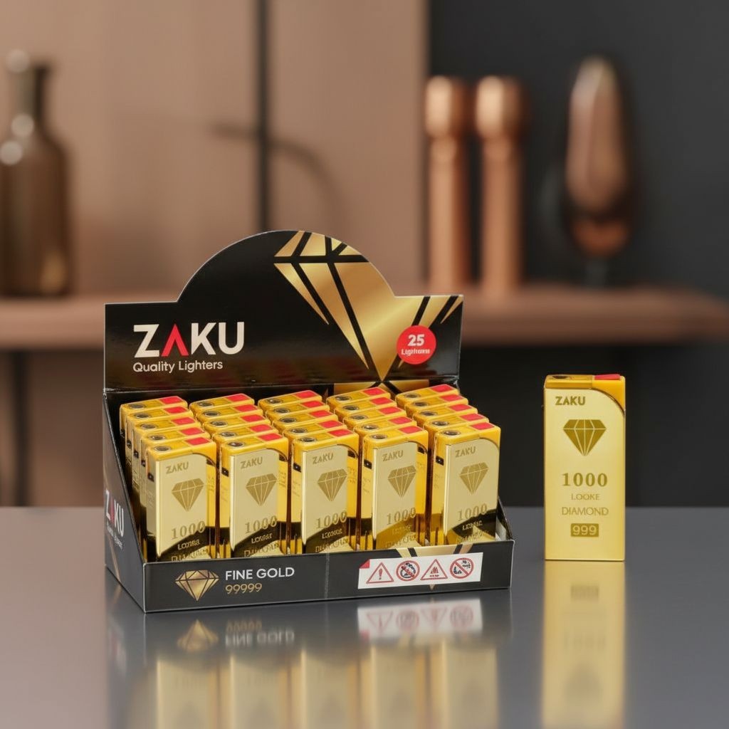 KOREK API GAS BARA ZAKU 018 GD ( GOLD DIAMOND )