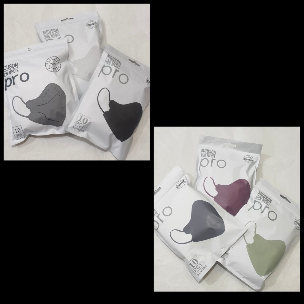 RISAOSHOP MASKER KN95 PRO MOUSON/CAREION ISI 10/ KN95 PRO MOUSON/ KN95 PRO CAREION