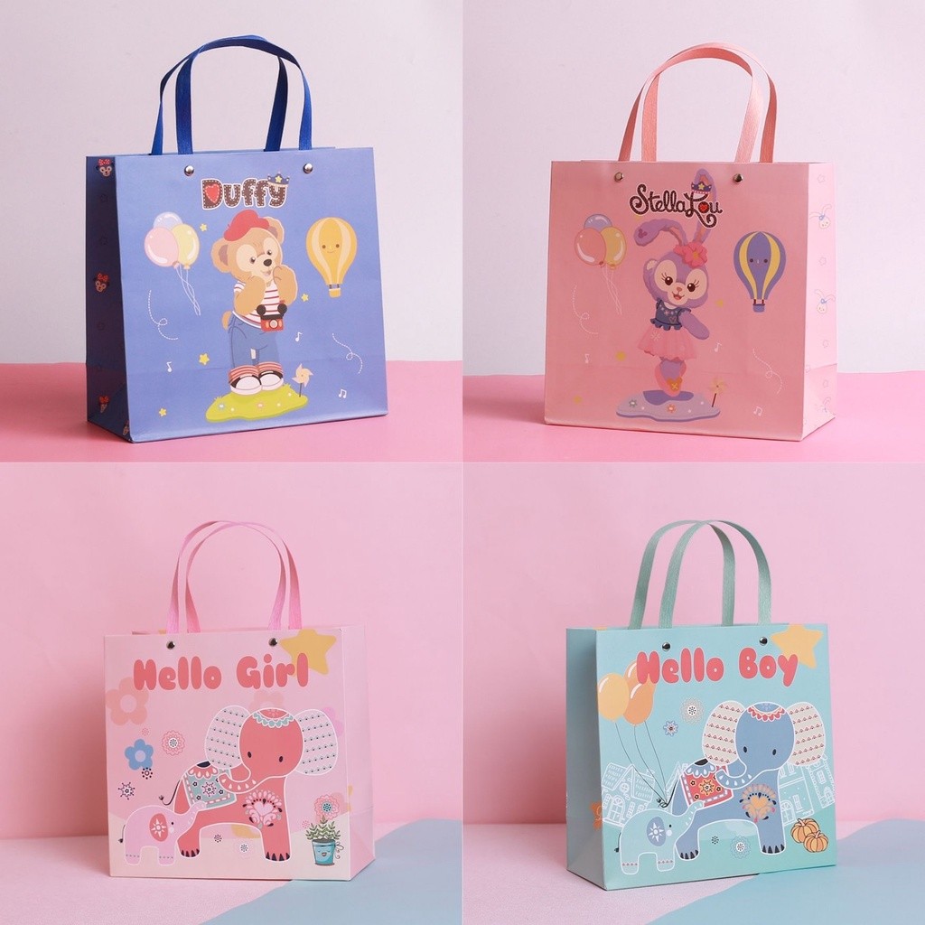 Hanamis Paper Bag Ulang Tahun Anak Paper Bag Kado Hadiah Ultah Goodie Bag Souvenir Anak Cewek Cowok