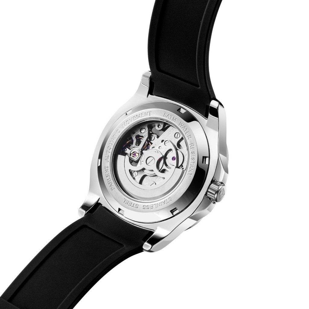official parlent radiant automatic - jam tangan pria 41mm, automatic movement, waterproof 5atm
