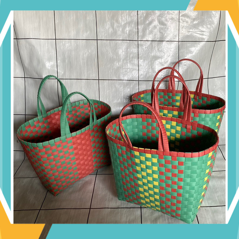 Promo Tas Belanja Anyaman #Tas Pasar #Tas Anyaman, Kaku Ukuran besar#Tas Pasar#Tas Souvenir#Shopping