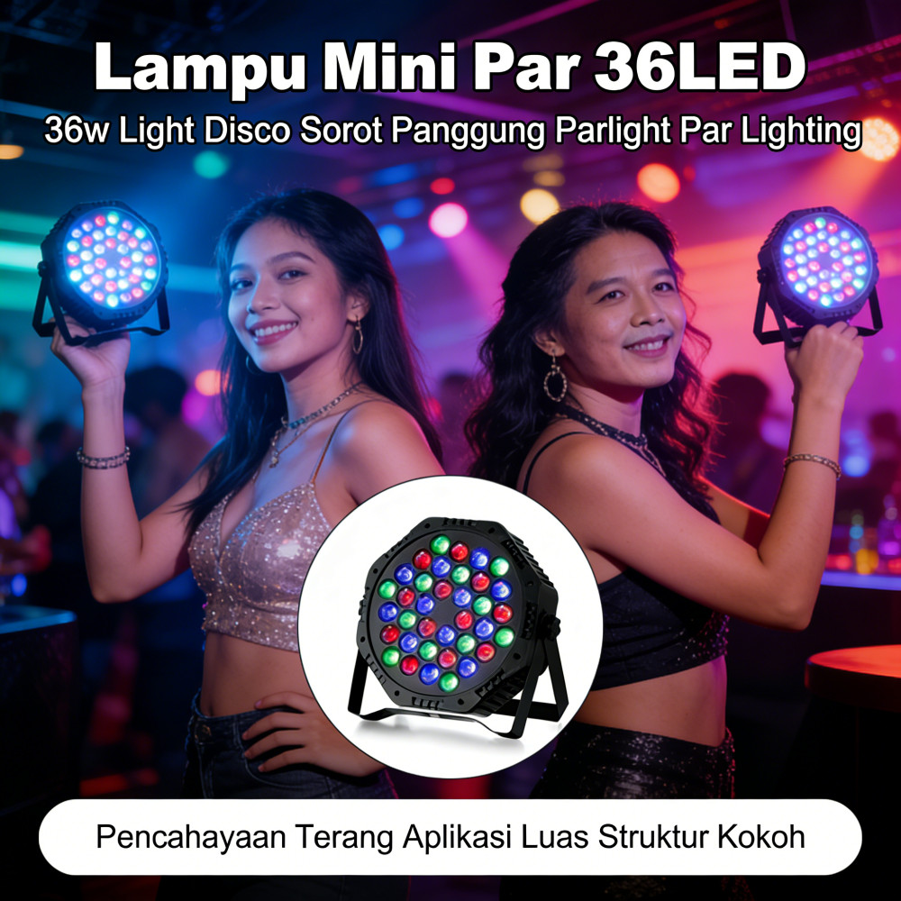 Lampu Disco 36LED 36w Parlight Panggung Sorot Par Par Par