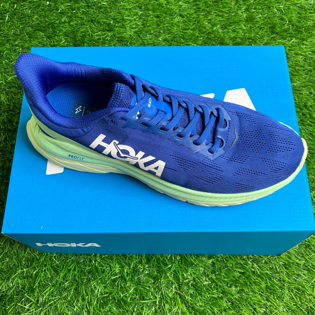 HOKA One One Mach 4 Road Navy Green Running shoes ukuran 36 - 43