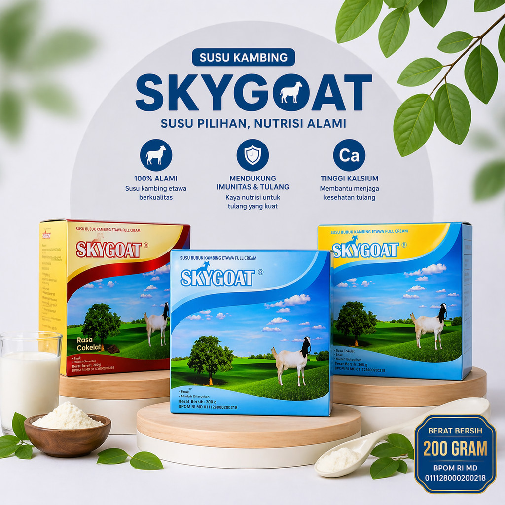 Susu kambing Etawa skygoat / sky goat Asli Murni Box