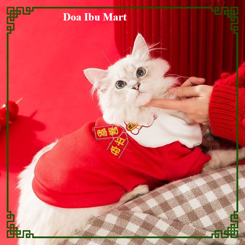 Baju Untuk Hewan Anjing Kucing - Baju Imlek Lucu Untuk Hewan