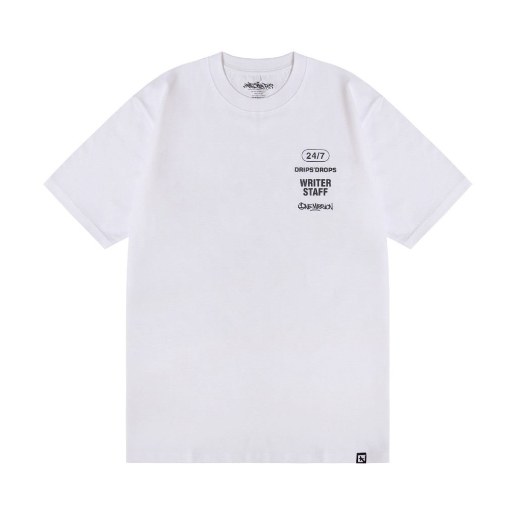 Dripsndrops T-Shirt Writer Staff Katun Lembut Kaos Unisex