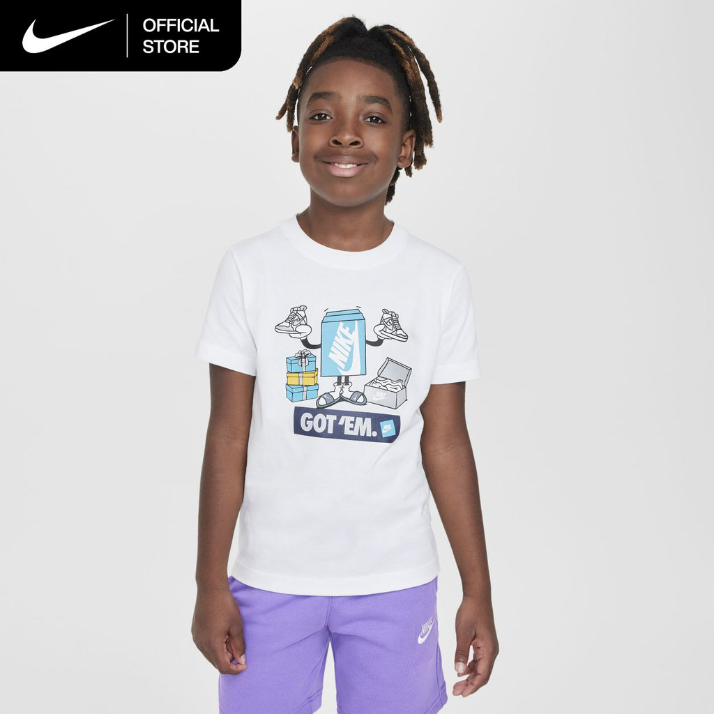 Nike Older Kids' Sportswear T-Shirt - White [HF5995-100]