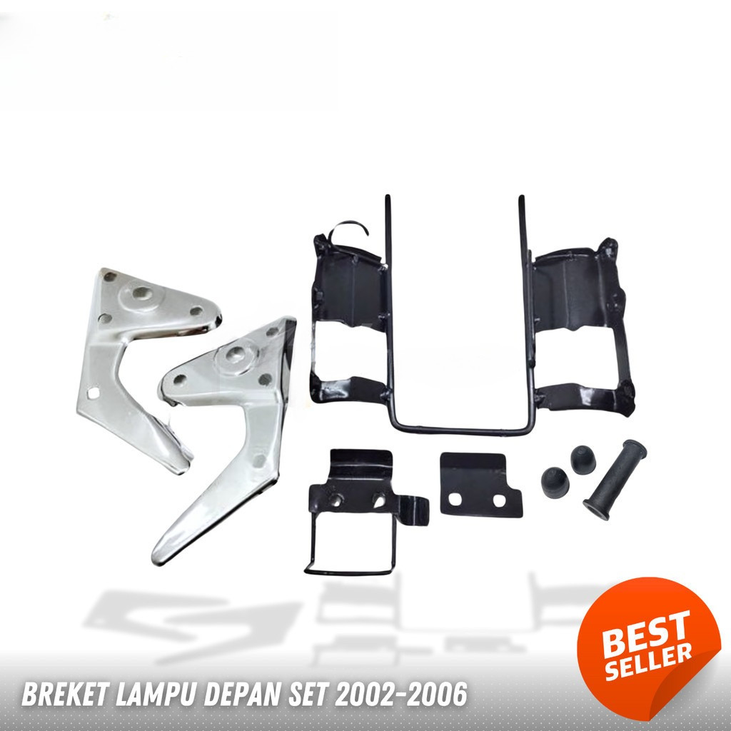 Breket dudukan lampu depan rx king 2002-2006 set tinggal pasang kualitas lokal