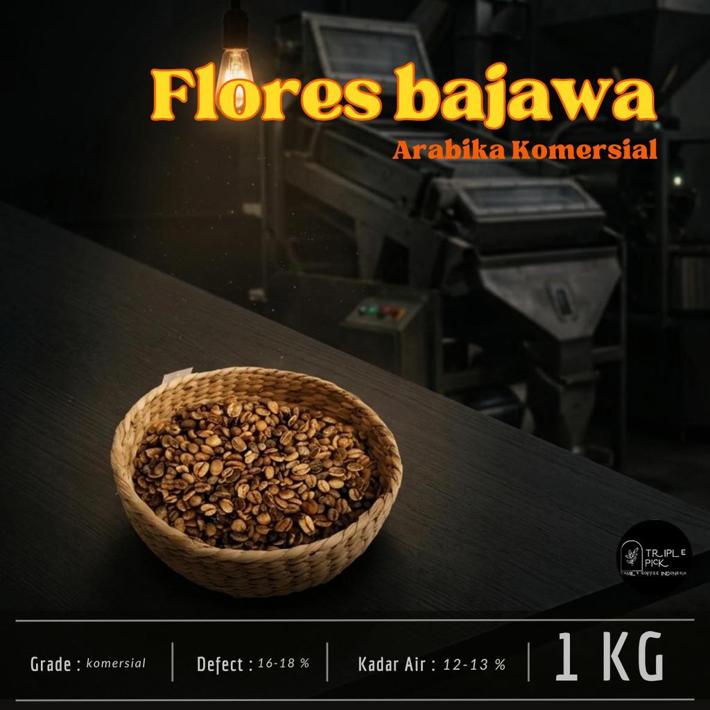 Green bean / Biji Kopi Arabika flores - Commercial grade