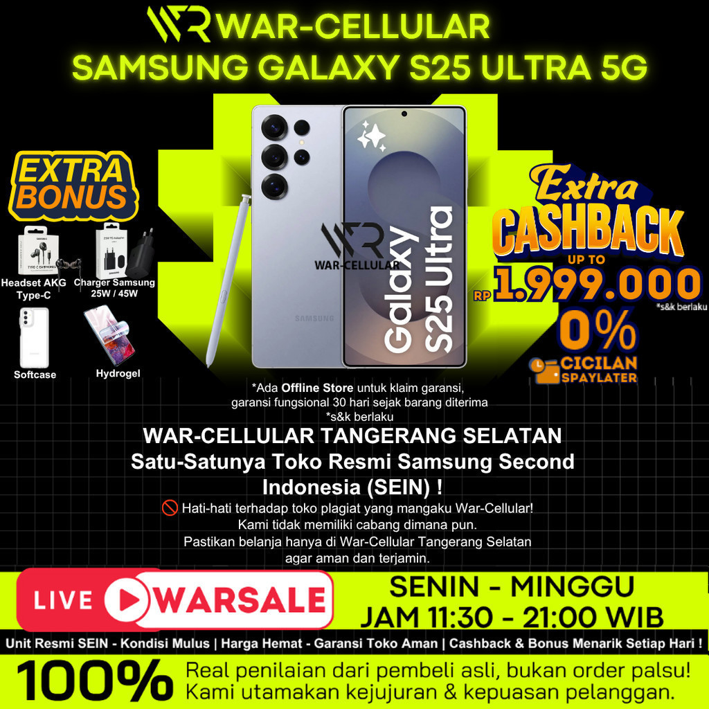 SEIN | SAMSUNG GALAXY S25 ULTRA / S25 PLUS / S25 5G 1TB 512GB 256GB SECOND RESMI INDONESIA