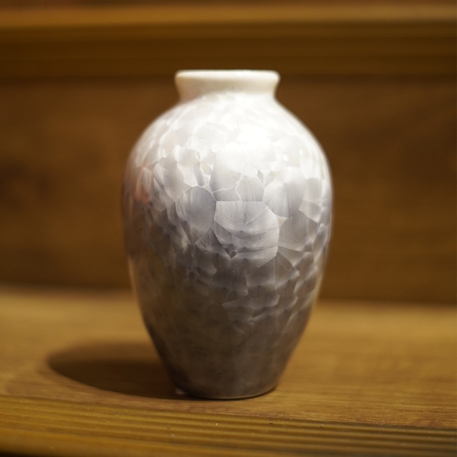 Pajangan Vas Guci Mini Minimalis / Harbor Grey Flicker Vase 2565