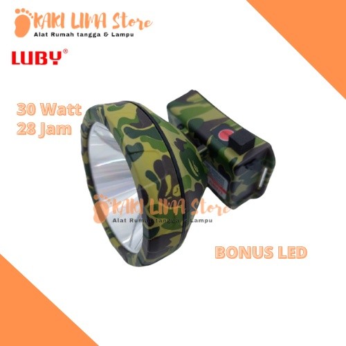 RG Senter Kepala LUBY 2835 / L2835 Cahaya PUTIH 30Watt (KS)