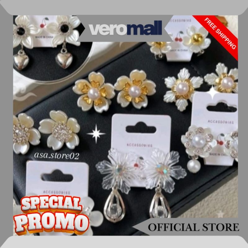 Anting klip Tanpa Tindik/Anting Jepit Hijab JM