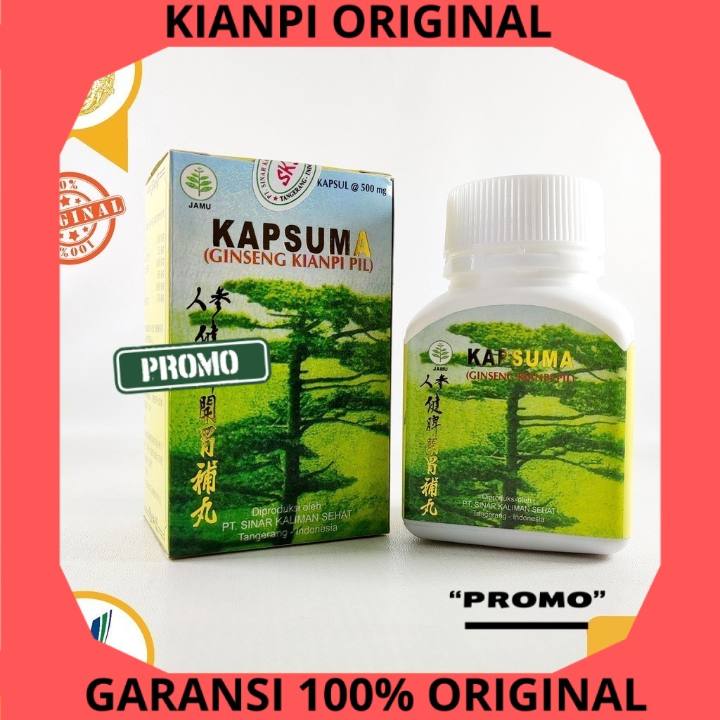 Paling Banyak Dicari - ( Kianpi Original Asli 100% ) KAPSUMA / GINSENG KIANPI PIL / OBAT NAFSU MAKAN
