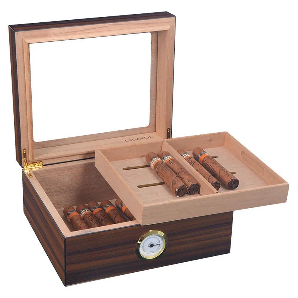 2025 Version Cigar Box Humidor Cedar Wood Household Cigar Humidor Cabinet