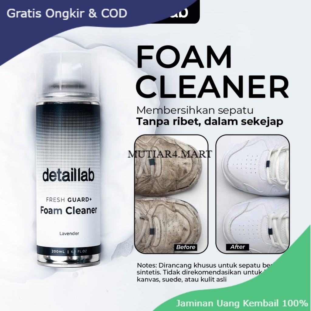 [ BISA COD ] QUALITY Detail Lab - Foam Cleaner | Foam Pembersih Sepatu Terlaris