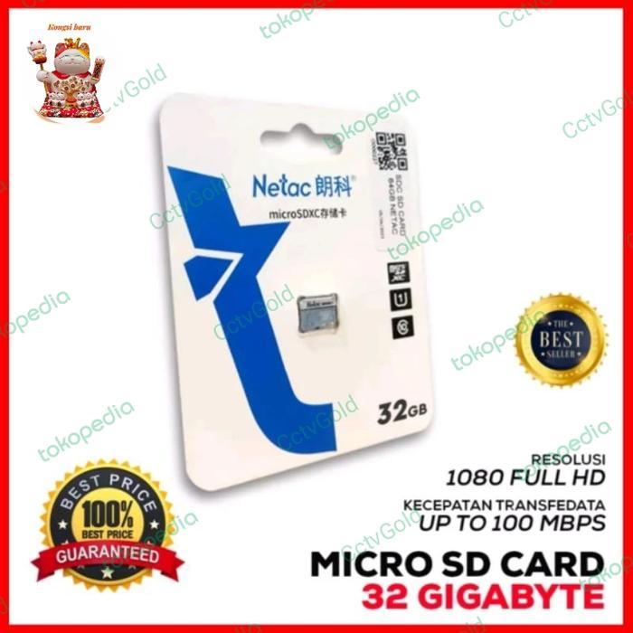 Memory Card Netac Micro SD 32GB Original - 32GB Memory