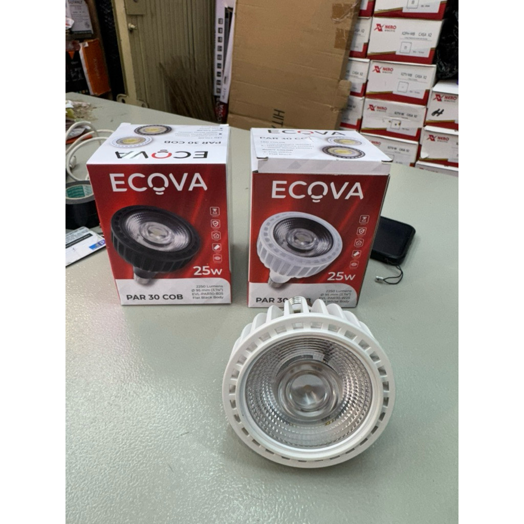Ecova - Lampu LED PAR30 Par 30 E27 25W / Lampu Led COB SpotLight Par30 Fitting E27 25W Hemat Listrik