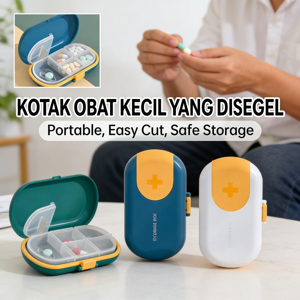 Pemotong Obat Ada Pemotong Obat Tablet Alat Penyimpanan Obat