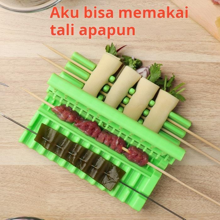 3-in-1 Kotak Daging Bakar Multifungsi untuk Sate Babi & Aksesori Alat Bakar Praktis Cocok untuk Berb