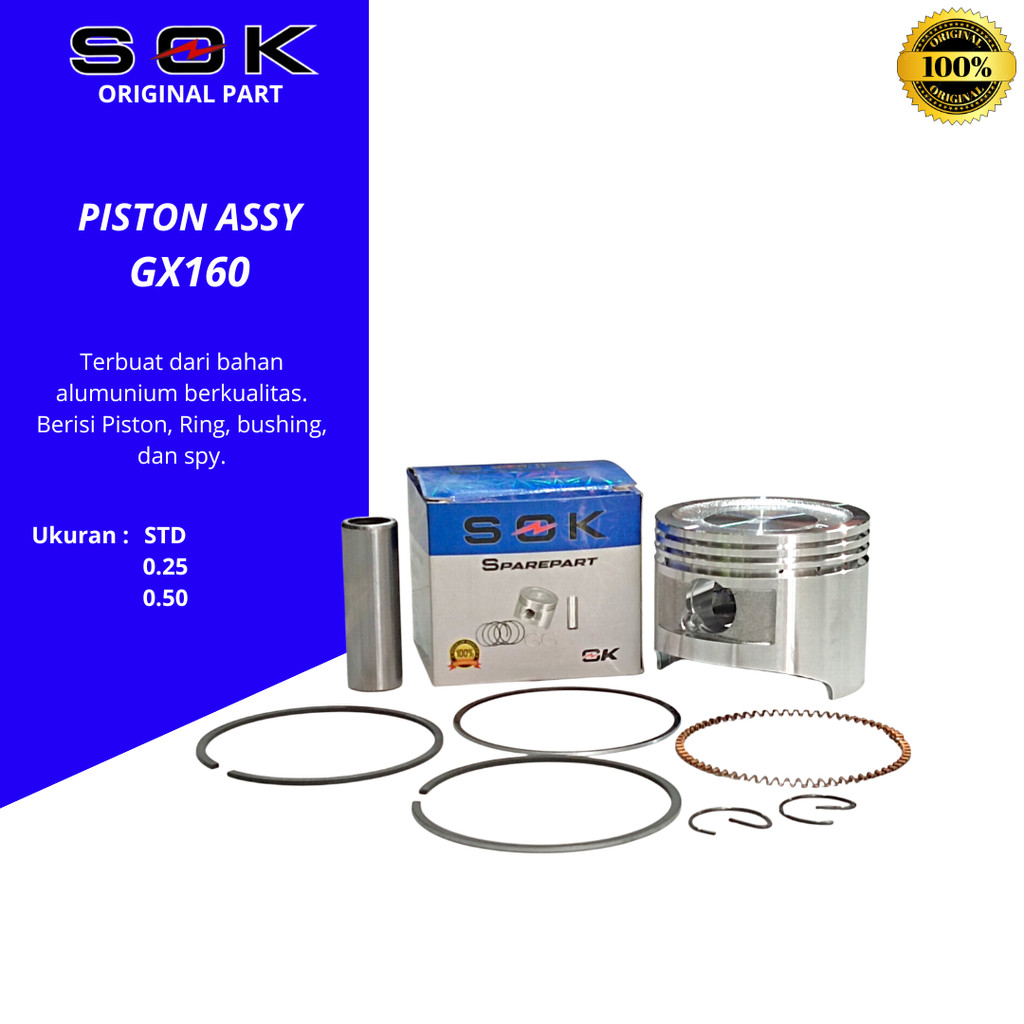 Piston assy GX160 ring piston assy GX160 seher assy GX160 GX200