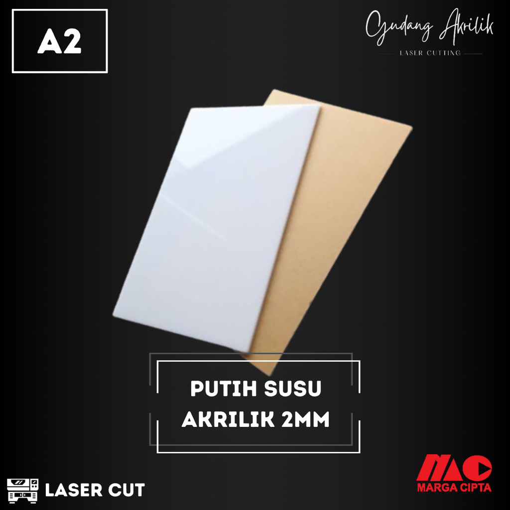 Akrilik Putih Susu A2 2mm