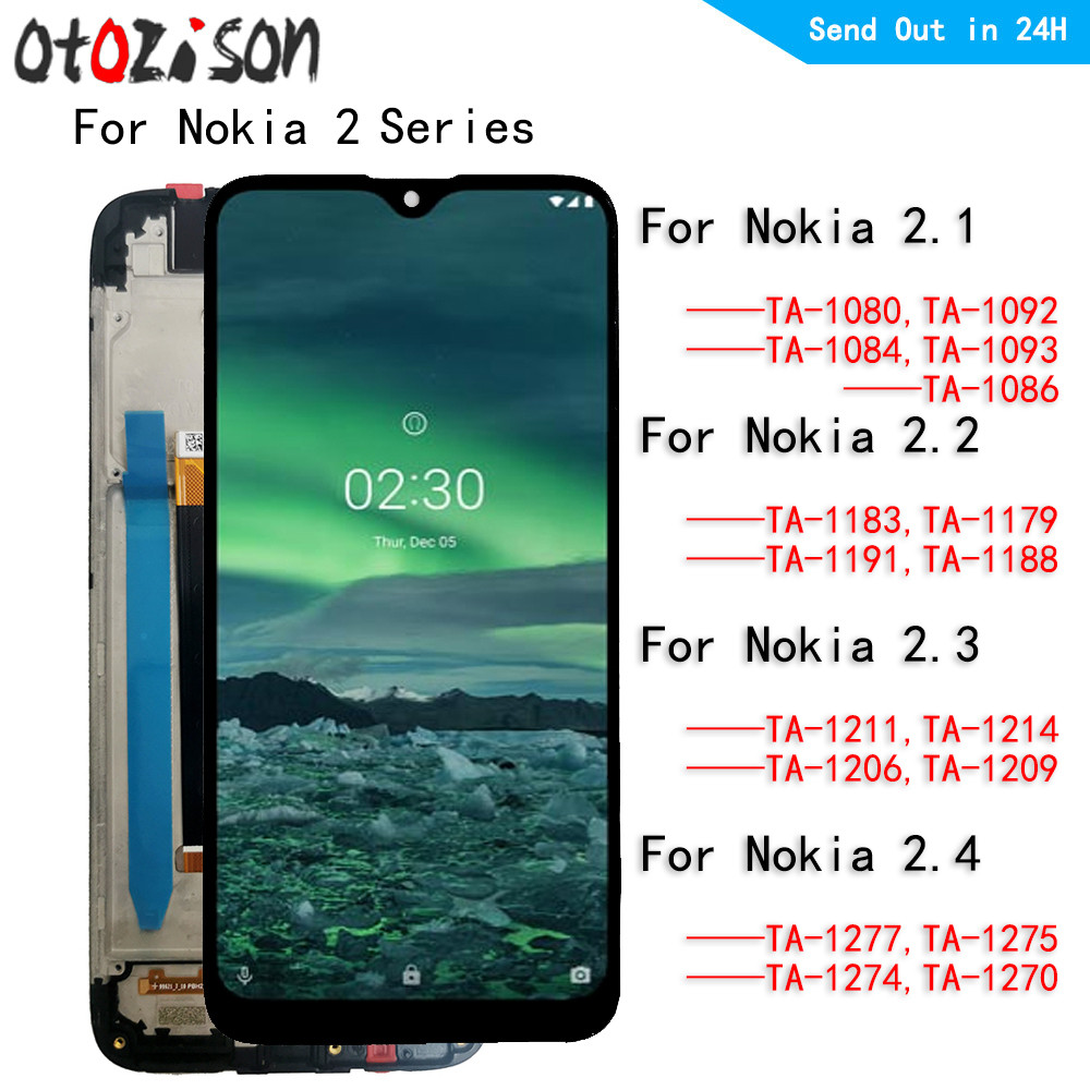LCD splay Screen For Nokia 2.1 For Nokia 2.2 For Nokia 2.3 For Nokia 2.4 LCD Screen Tou Panel gitize