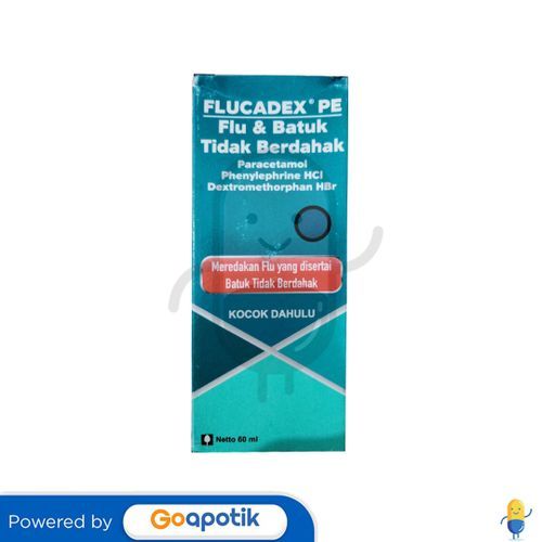 FLUCADEX PE FLU & BATUK TIDAK BERDAHAK SIRUP 1 BOTOL @ 60 ML