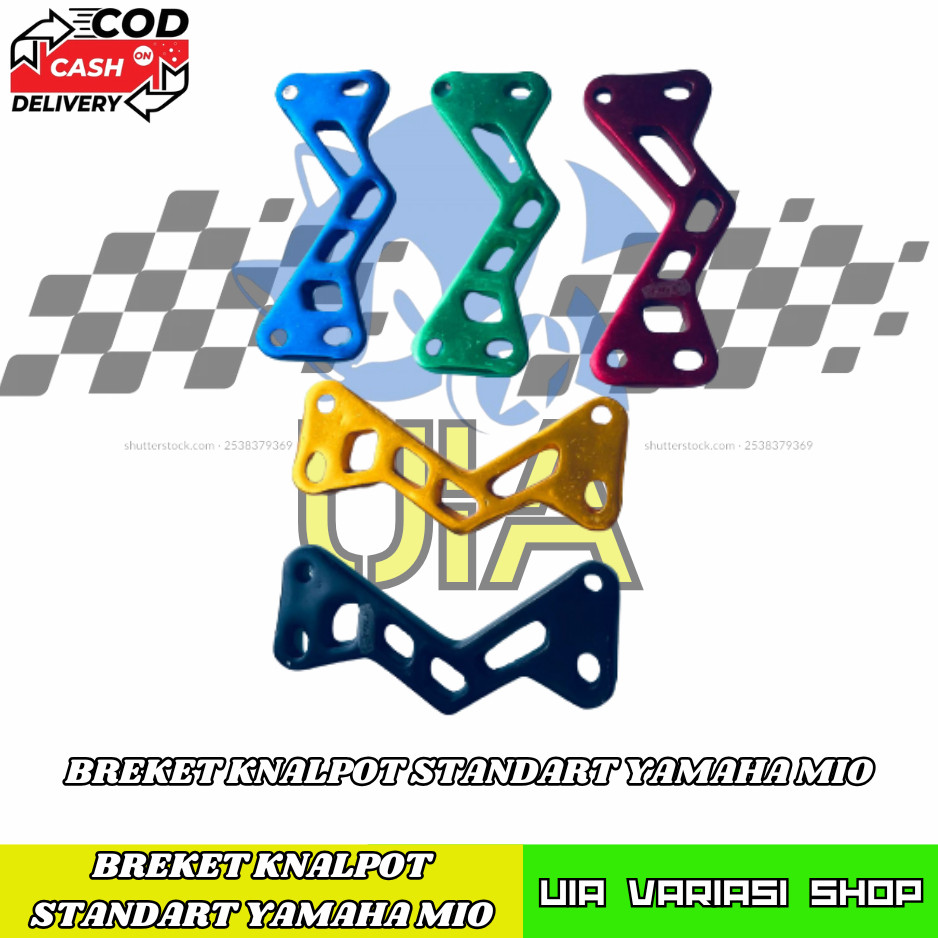 Breket knalpot mio karbu model standart / pangkom knalpot mio karbu