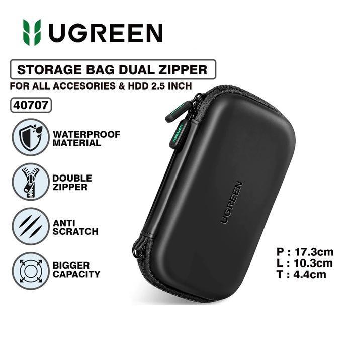 Ugreen Case Storage Hardisk Powerbank - Ugreen Hard Case Eva Gadget - SMALL (40707)