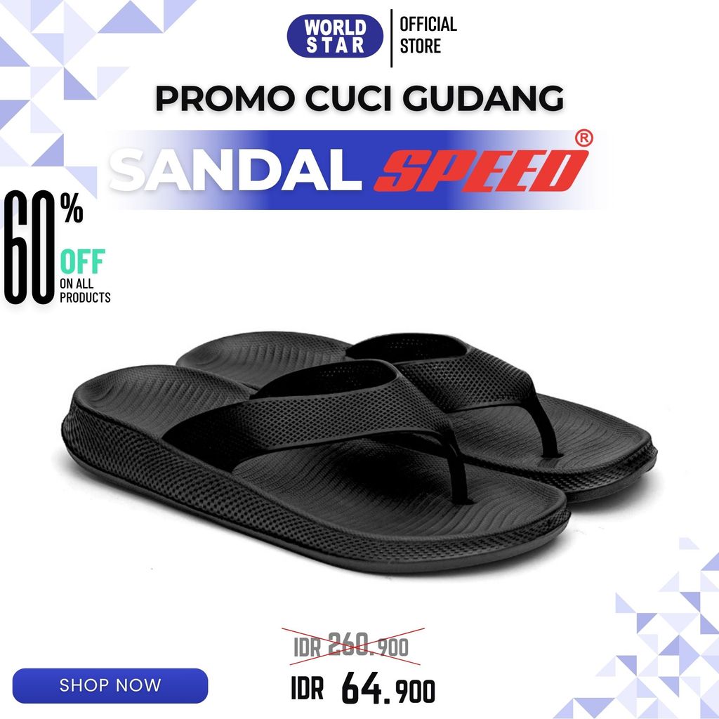 Sandal Speed NERO Series 100% ORIGINAL Sendal Jepit Pria