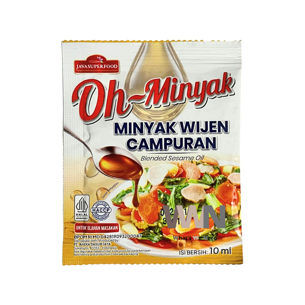 Oh Minyak Wijen Campuran Sachet 1PCS 10ML / Sesame Oil Sachet / MInyak Wijen Sachet HALAL
