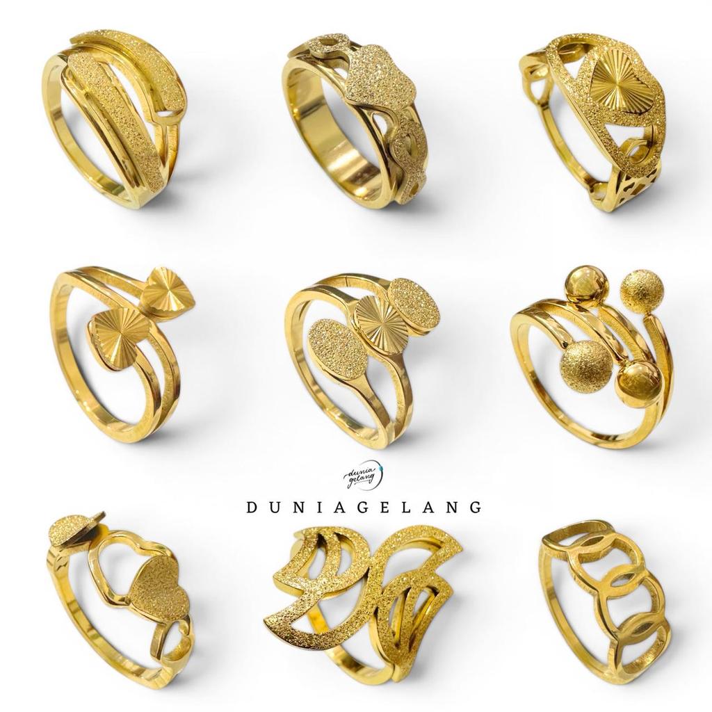 Cincin Pasir Emas Imitasi Anti Karat Anti Luntur Selamanya