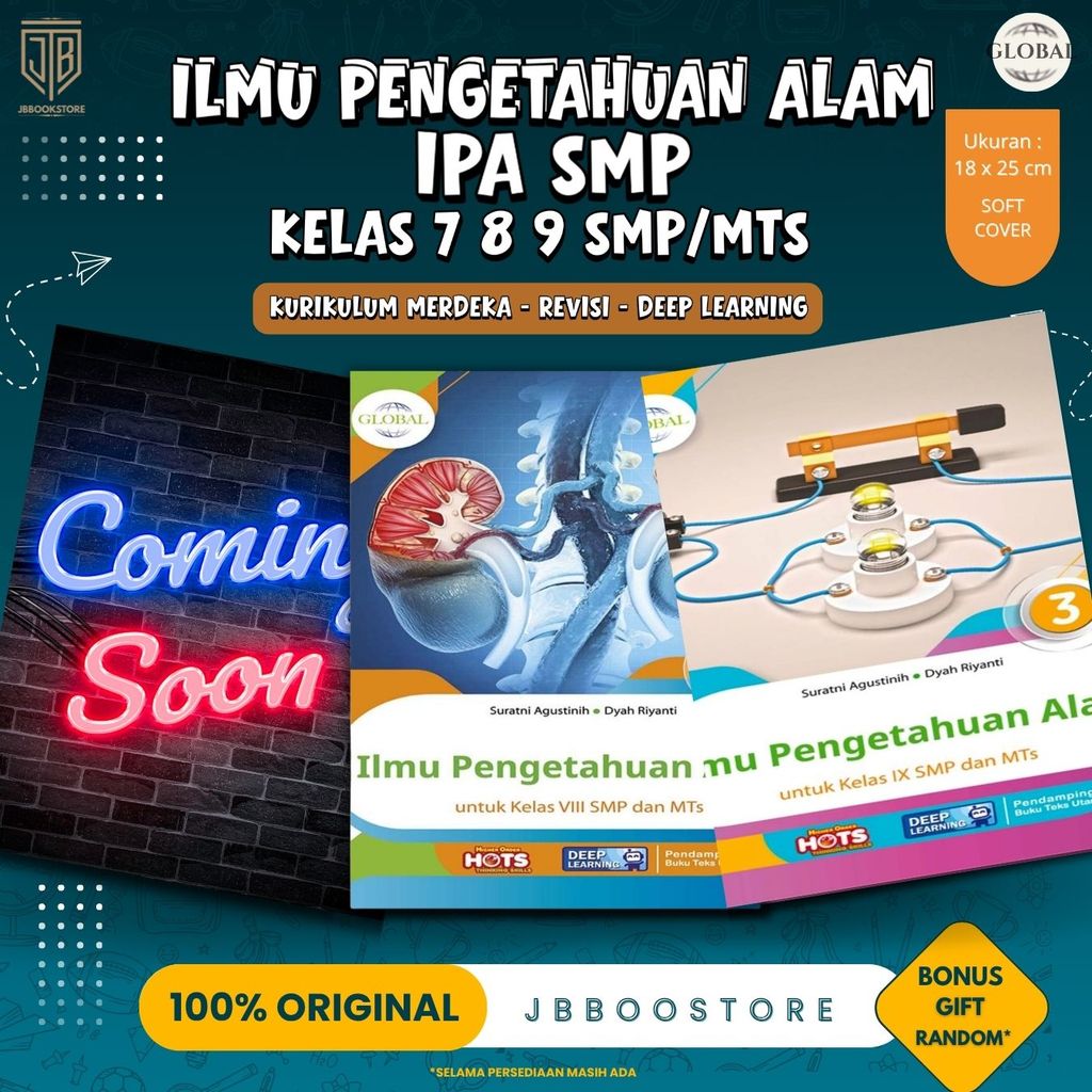 [ Tiga Serangkai ] Buku Ilmu Pengetahuan Alam Kelas 7 8 9 SMP/MTS / IPA SMP / Kurikulum Merdeka Deep