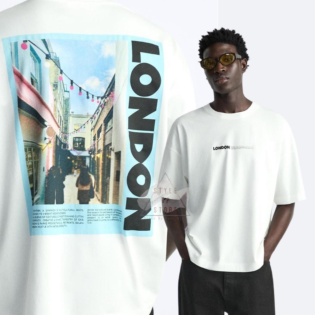 Ready Stok - [ STYLEUPSTORE ] ZARA Oversize Unisex Tshirt - Kaos London