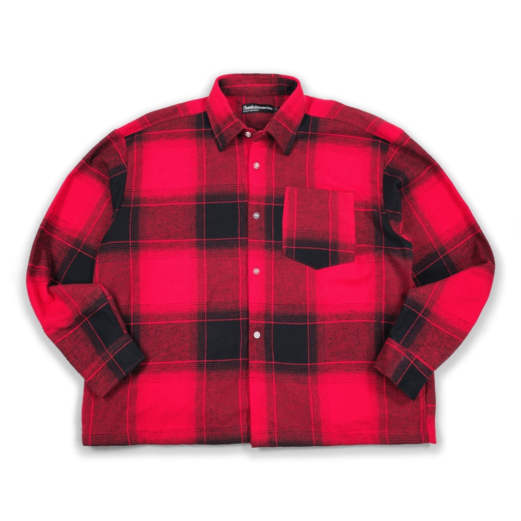 Flannel Shirt Azzura Red Plaid Thanksinsomnia