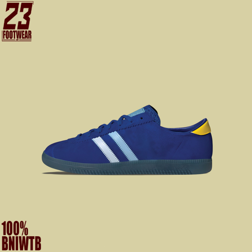 Sepatu Sneakers Adidas Amsterdam City Series Blue Yellow Brand New In Box Unisex