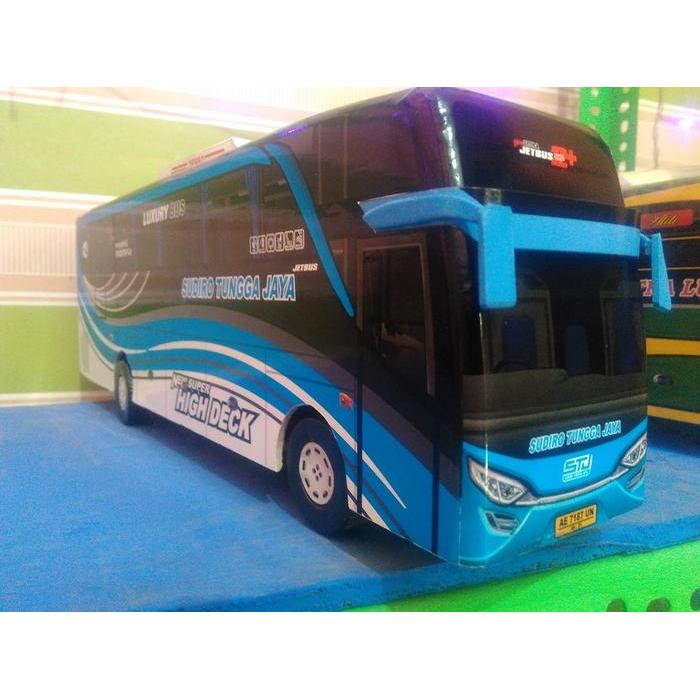 Miniatur bus bis Sudiro Tungga Jaya STJ