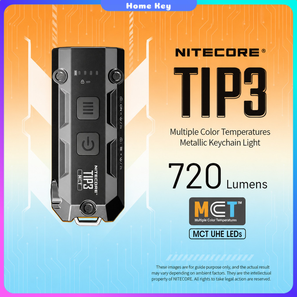 Nitecore Senter LED Mini Gantungan Keychain Flashlight 700 Lumens - TIP3