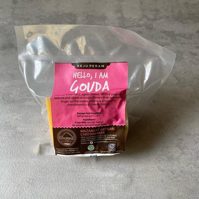 Mazaraat Gouda Grass fed Cheese (Seperti Keju Edam) 200 gr