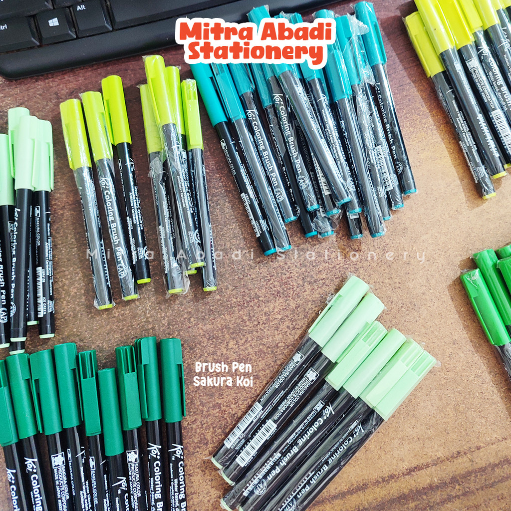 (PROMO CUCI GUDANG) BRUSH PEN SAKURA KOI / ORIGINAL PULPEN KUAS ART ALAT LUKIS MENGGAMBAR PEMULA & P