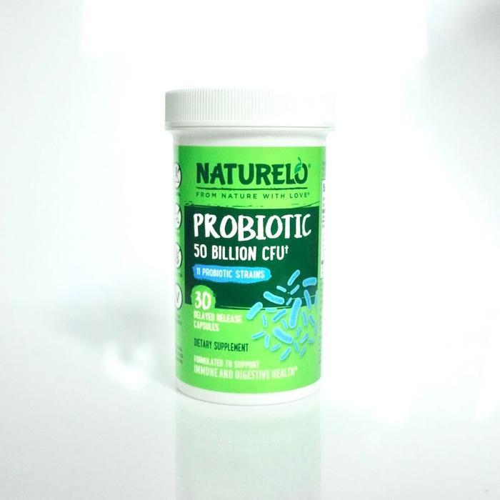 Naturelo Probiotic 50 Billion 11 probiotic strains, 60 Delayed Release Capsules ORI 100% ORI USA