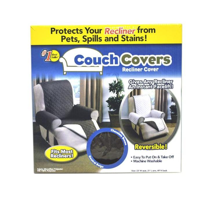 Sarung Sofa Single Bolak Balik Anti Air Cover Kursi Tamu Elastis Washable Pelindung Sofa Minimalis M