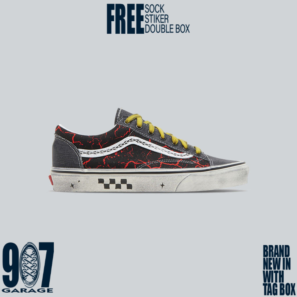 Vans X Stranger Things Style 36 Black Red Yellow