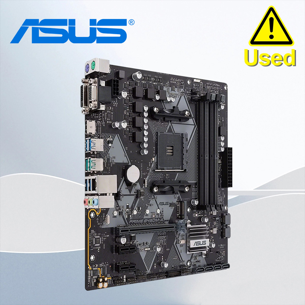 ASUS PRIME B450M-A Socket AM4 DDR4 B450 Desktop Motherboard